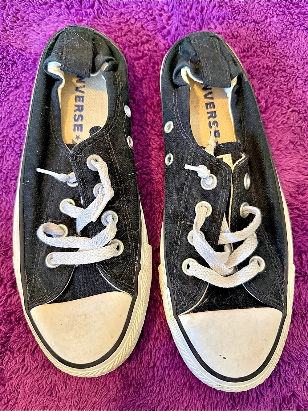 Converse Chuck Taylor All Star Madison Low Top Black & White Sneakers US 8